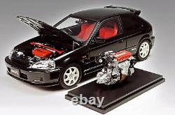 1/18 Motorhelix Honda Civic Type R (EK9) Rhd En Brillant Black Pearl