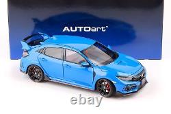 118 AUTOart Honda Civic Type R (FK8) 2021 Course Bleu Pearl 73224