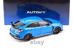 118 AUTOart Honda Civic Type R (FK8) 2021 Course Bleu Pearl 73224