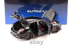 118 AUTOart Honda Civic Type R (FK8) 2021 Crystal Black Pearl 73222