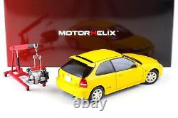 118 MOTORHELIX Honda Civic Type R (EK9) Sunlight Yellow + Moteur Diecast