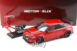 118 MOTORHELIX Honda Civic Type R (FL5) Rallye Rouge 2022 M85304