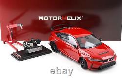 118 MOTORHELIX Honda Civic Type R (FL5) Rallye Rouge 2022 M85304