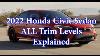 2022 Honda CIVIC All Trim Levels Explained With Features