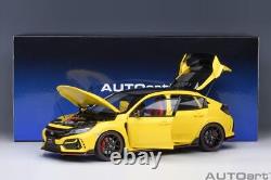 AUTOart 1/18 Honda Civic Type R (FK8) Limited Edition Sunlight Yellow II