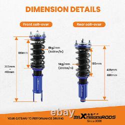 Amortisseurs Combinés Filetés for Honda Civic 6 1996-2000 EJ EK EM Integra DC