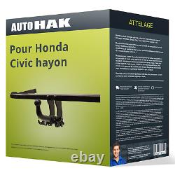 Attelage pour Honda Civic hayon IX type FK démontable sans outil Auto Hak TOP