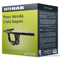 Attelage pour Honda Civic hayon VIII type FK/FN démontable avec outil Auto Hak