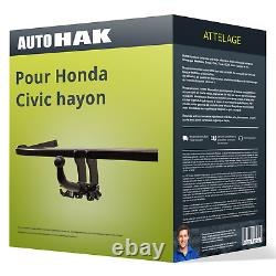 Attelage pour Honda Civic hayon VIII type FK/FN démontable sans outil Auto Hak