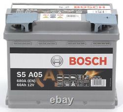 Bosch S5A05 Batterie de Voiture 60A/h-680A
