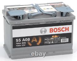 Bosch S5A08 Batterie de Voiture 70A/h-760A