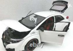 EBBRO Honda Civic Type R 118 Echelle Luxe Collection Blanc Voiture Miniature
