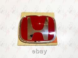 HONDA CIVIC FD2 Type-R Véritable Calandre Rouge Emblème Badge JDM OEM Japon