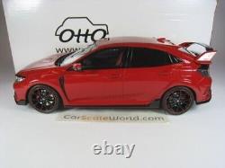 Honda CIVIC Type R Gt Fk8 2020 Euro Spec 1/18 Otto Mobile (rouge Rallye)