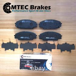 Honda Civic 1.4 1.8 2.2 TYPE S 06-12 Frein Avant Disques Mtec Rainuré Percé Pads