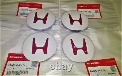 Honda Civic Type-R EK9 Lot de 4 cache-moyeux 44732-SL0-J70 × 4