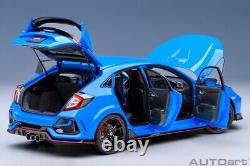 Honda Civic Type R FK8 2021 Course Bleu Metallic Modellauto 118 Autoart