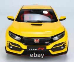 LCD Models 1/18 Scale Diecast LCD18005B-YE 2020 Honda Civic Type R Yellow
