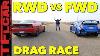 Muscle Takes On Tech Honda CIVIC Type R Vs Dodge Hellcat Drag Race