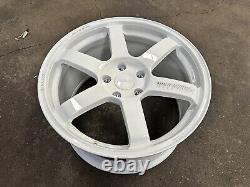 Neuf 18x9.5J AOW TE37 SAGA 5x120 Blanc (4 Roues) FK8R Honda Civic Type-R FL5R