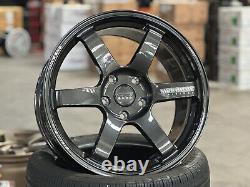 Neuf 18x9.5J AOW TE37 SAGA 5x120 DGM (4 roues) FK8R Honda Civic Type-R FL5R Fk2R