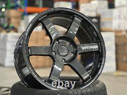 Neuf 18x9.5J AOW TE37 SAGA 5x120 DGM (4 roues) FK8R Honda Civic Type-R FL5R Fk2R