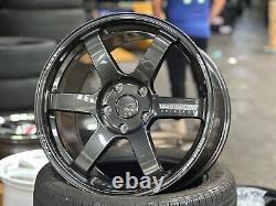 Neuf 18x9.5J AOW TE37 SAGA 5x120 DGM (4 roues) FK8R Honda Civic Type-R FL5R Fk2R