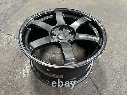 Neuf 18x9.5J AOW TE37 SAGA 5x120 DGM (4 roues) FK8R Honda Civic Type-R FL5R Fk2R