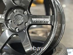 Neuf 18x9.5J AOW TE37 SAGA 5x120 DGM (4 roues) FK8R Honda Civic Type-R FL5R Fk2R