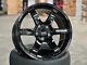 Neuf 18x9.5J AOW TE37 SAGA 5x120 Noir (4 Roues) FK8R Honda Civic Type-R FL5R