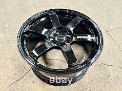 Neuf 18x9.5J AOW TE37 SAGA 5x120 Noir (4 Roues) FK8R Honda Civic Type-R FL5R