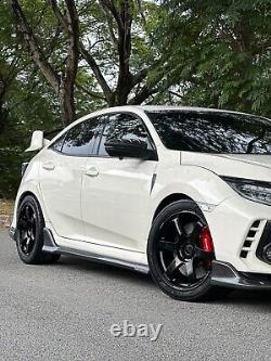 Neuf 18x9.5J AOW TE37 SAGA 5x120 Noir (4 Roues) FK8R Honda Civic Type-R FL5R